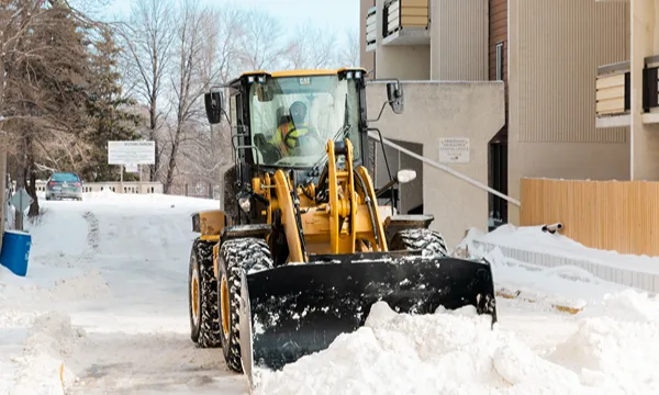 Commercial snow removal in Downtown Winnipeg and Central Park