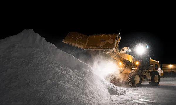 Commercial snow removal in Omand's Creek and Century Business Park Winnipeg